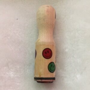 Smiley Face Wooden Toy Stamp